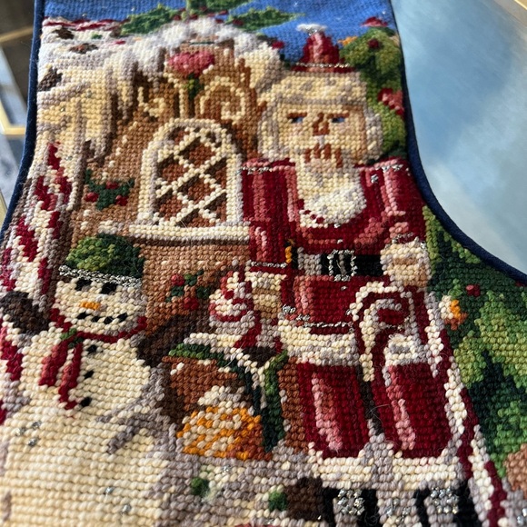 Vintage Needlepoint Stocking - Picture 2 of 5